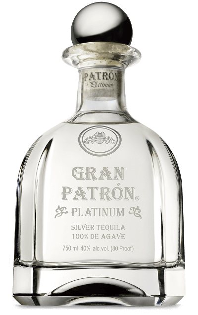 Patron Silver Tequila, 40% ABV - 750 ml Bottle