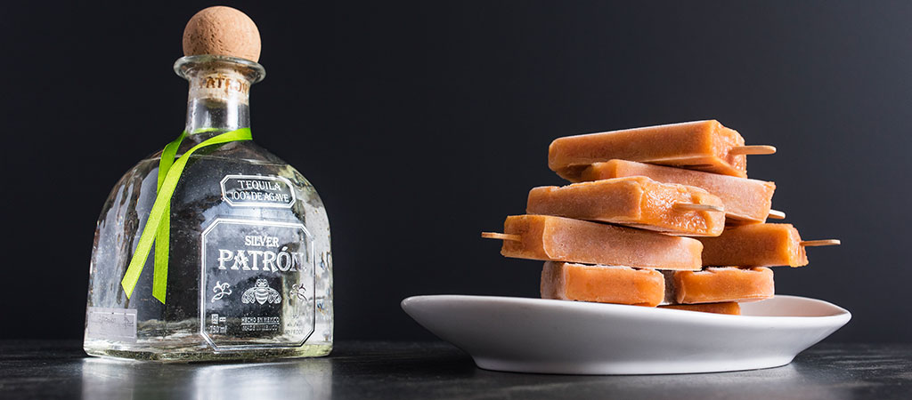 Dessert Face-Off: Bananas Patrón vs. Patrón Peach Basil Pops