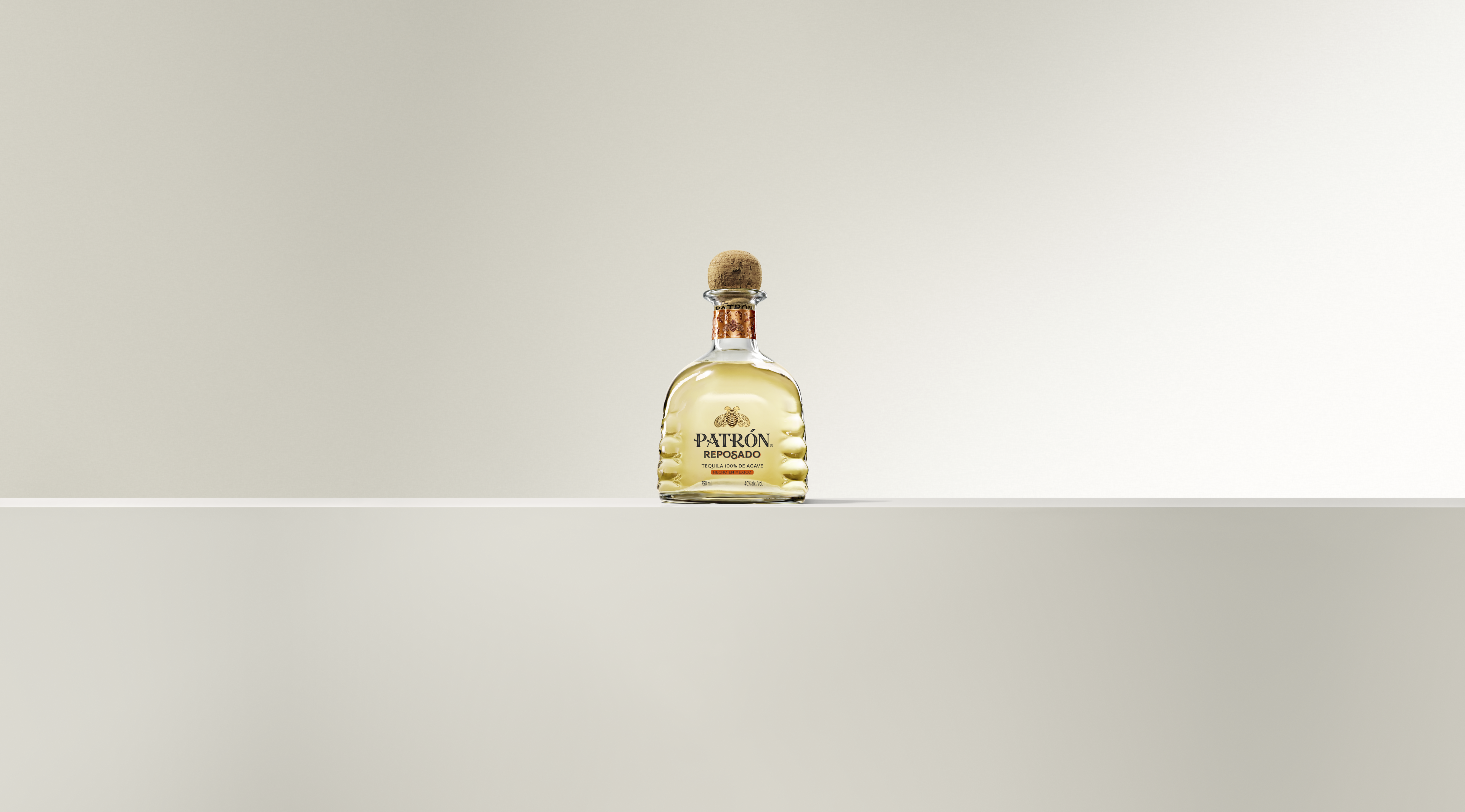Patrón Reposado on a table