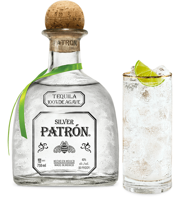 Ranch Water and Patrón Silver bottle