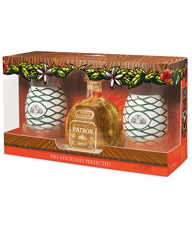 Limited Edition Tiki Mug Gift Set Patrón Tequila
