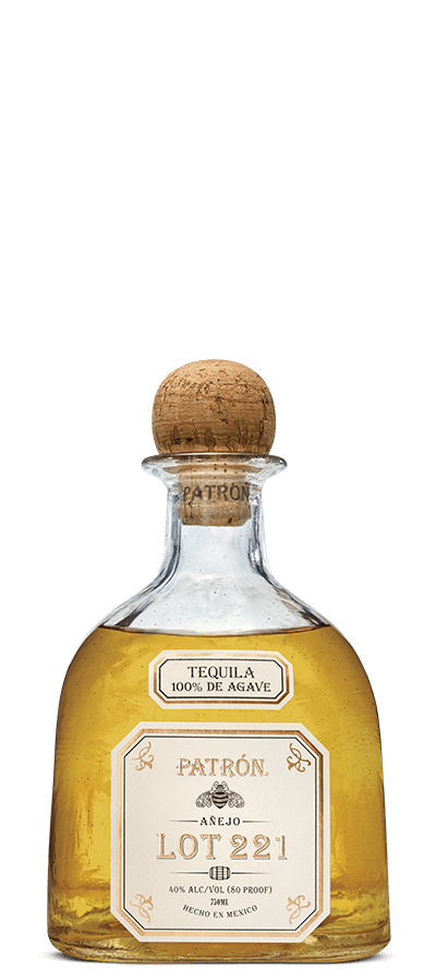 Limited Edition Patrón Añejo Lot 221 bottle