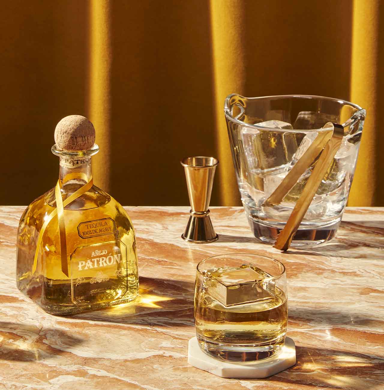 Añejo on the Rocks Cocktail Recipe Patrón Tequila