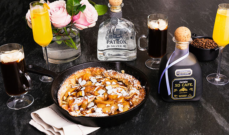 Dutch Baby Pancake with Caramelized Pears and Toasted Almonds