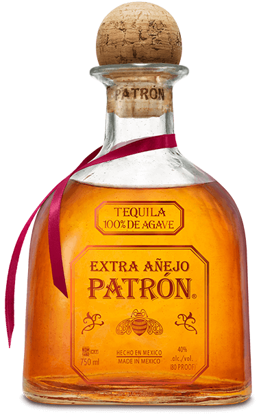 Patrón Extra Añejo bottle.