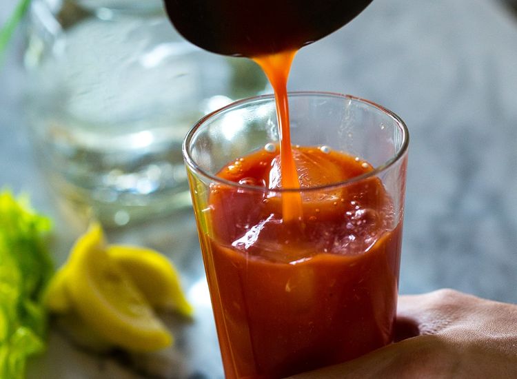 Perfectly poured Bloody Maria