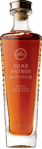 bottle of gran patron tequila